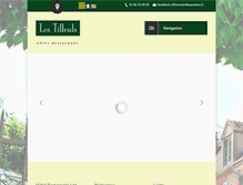 Tablet Screenshot of hotel-les-tilleuls.com